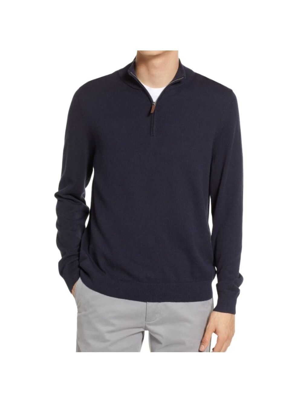 𝅺nordstrom Merino Mens sweater in bright blue